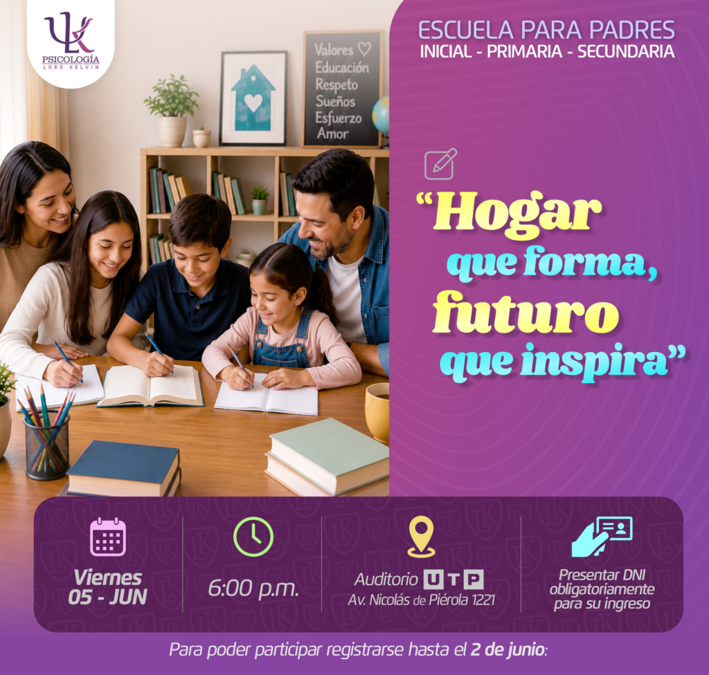 Colegio Lord Kelvin de Trujillo invita a escuela para padres.